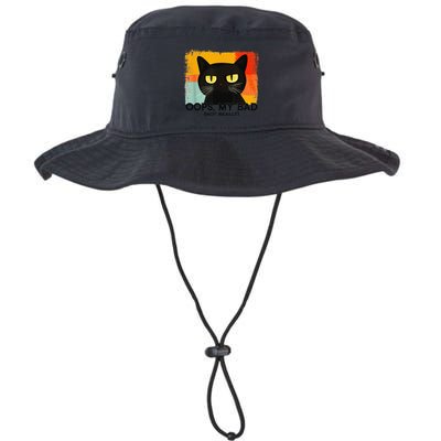 Funny Silly Cat Oops My Bad Not Really Sarcastic Saying Cat Bucket Hat