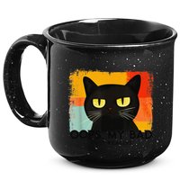 Funny Silly Cat Oops My Bad Not Really Sarcastic Saying Cat 15oz Campfire Ceramic Mug