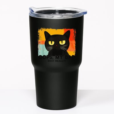 Funny Silly Cat Oops My Bad Not Really Sarcastic Saying Cat Tumbler