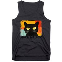 Funny Silly Cat Oops My Bad Not Really Sarcastic Saying Cat Tank Top