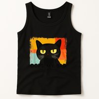 Funny Silly Cat Oops My Bad Not Really Sarcastic Saying Cat Tank Top