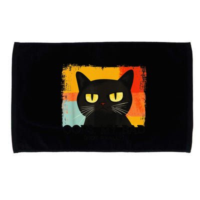Funny Silly Cat Oops My Bad Not Really Sarcastic Saying Cat Microfiber Hand Towel