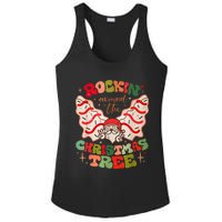 Festive Santa Claus Rockin' Around Christmas Tree Ladies PosiCharge Competitor Racerback Tank