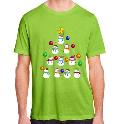 Funny Snowman Christmas Tree Ornament Decor Gift Adult ChromaSoft Performance T-Shirt