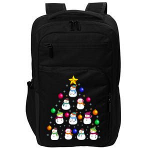 Funny Snowman Christmas Tree Ornament Decor Gift Impact Tech Backpack