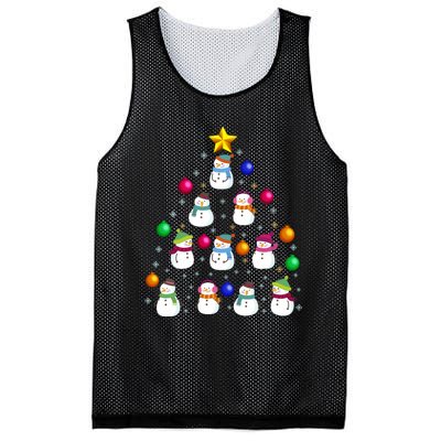 Funny Snowman Christmas Tree Ornament Decor Gift Mesh Reversible Basketball Jersey Tank