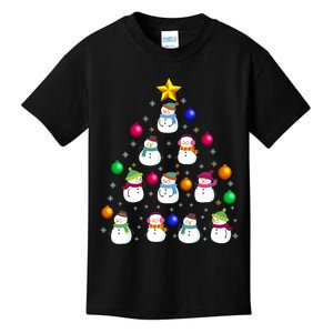 Funny Snowman Christmas Tree Ornament Decor Gift Kids T-Shirt