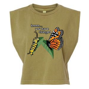 Funny Silly Caterpillar Monarch Butterfly Humor Garment-Dyed Women's Muscle Tee