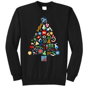 Funny Science Christmas Tree Scientist Holiday Season Sweatshirt