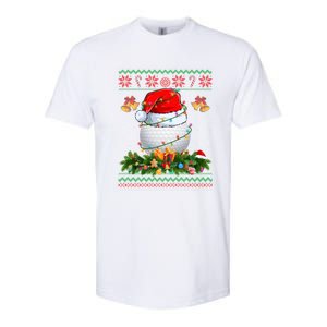 Funny Santa Claus Golf Ball Wreath Christmas Lights Xmas Pjs Gift Softstyle CVC T-Shirt