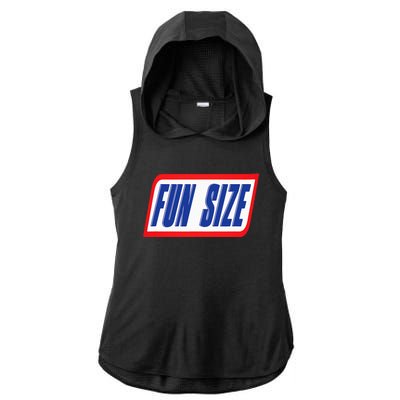 Fun Size Candy Bar Style Label Ladies PosiCharge Tri-Blend Wicking Draft Hoodie Tank