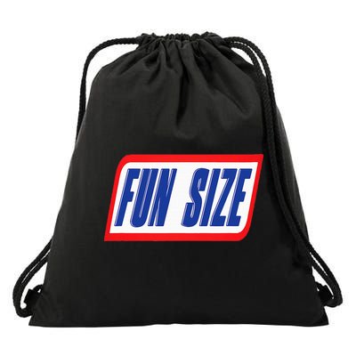 Fun Size Candy Bar Style Label Drawstring Bag