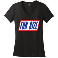 Fun Size Candy Bar Style Label Women's V-Neck T-Shirt