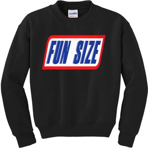 Fun Size Candy Bar Style Label Kids Sweatshirt