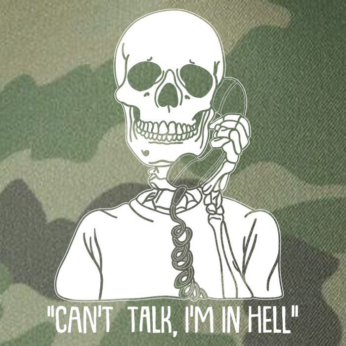 Funny Skeleton Cant Talk Im In Hell Legacy Tie Dye Trucker Hat