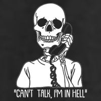 Funny Skeleton Cant Talk Im In Hell Cool Comfort Performance Bucket Hat