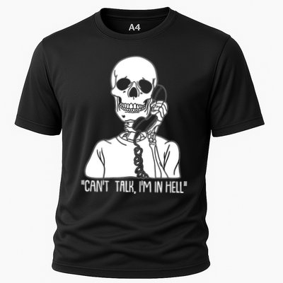 Funny Skeleton Cant Talk Im In Hell Performance Shirt
