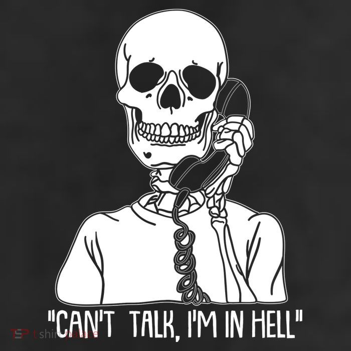 Funny Skeleton Cant Talk Im In Hell 11oz C Handle Ceramic Mug