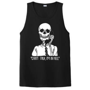 Funny Skeleton Cant Talk Im In Hell PosiCharge Competitor Tank