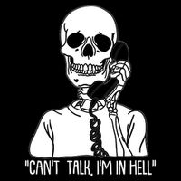 Funny Skeleton Cant Talk Im In Hell Crop Top