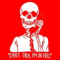 Funny Skeleton Cant Talk Im In Hell 25L Jumbo Tote