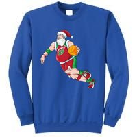 Funny Santa Claus Basketball Christmas Dribbling Cool Gift Sweatshirt