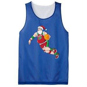 Funny Santa Claus Basketball Christmas Dribbling Cool Gift Mesh Reversible Basketball Jersey Tank