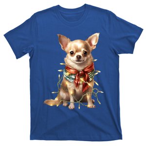 Funny Santa Chihuahua Christmas Light Chihuahua Dog Lover Great Gift T-Shirt