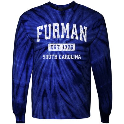 Furman South Carolina Sc Vintage Established Athletic Sports Design Tie-Dye Long Sleeve Shirt