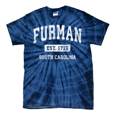 Furman South Carolina Sc Vintage Established Athletic Sports Design Tie-Dye T-Shirt