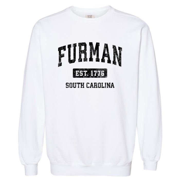 Furman South Carolina Sc Vintage Established Athletic Sports Design Garment-Dyed Sweatshirt