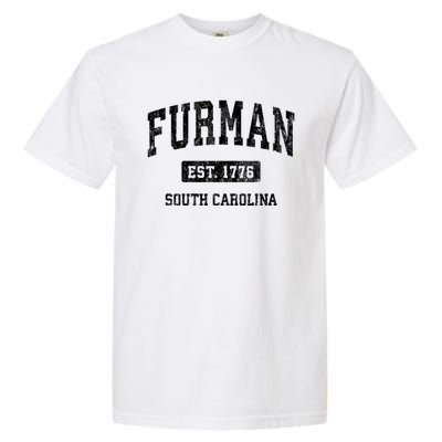 Furman South Carolina Sc Vintage Established Athletic Sports Design Garment-Dyed Heavyweight T-Shirt