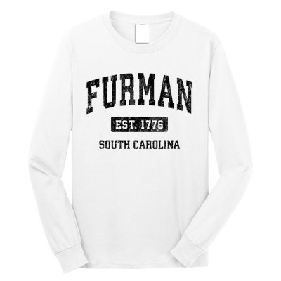 Furman South Carolina Sc Vintage Established Athletic Sports Design Long Sleeve Shirt