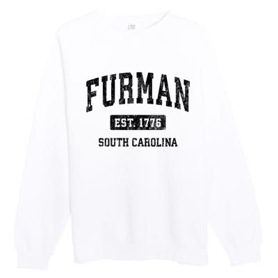 Furman South Carolina Sc Vintage Established Athletic Sports Design Premium Crewneck Sweatshirt