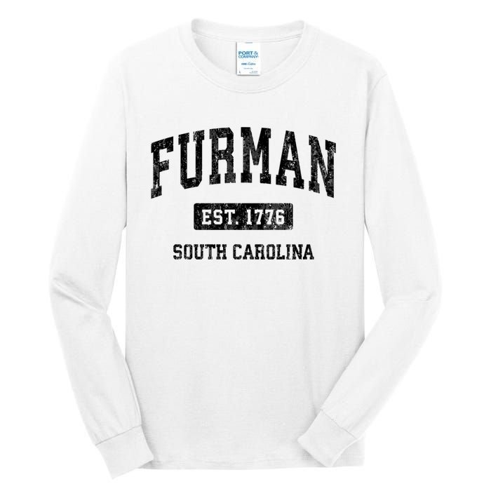 Furman South Carolina Sc Vintage Established Athletic Sports Design Tall Long Sleeve T-Shirt