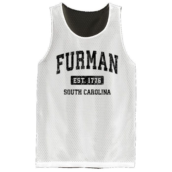 Furman South Carolina Sc Vintage Established Athletic Sports Design Mesh Reversible Basketball Jersey Tank