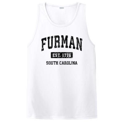 Furman South Carolina Sc Vintage Established Athletic Sports Design PosiCharge Competitor Tank