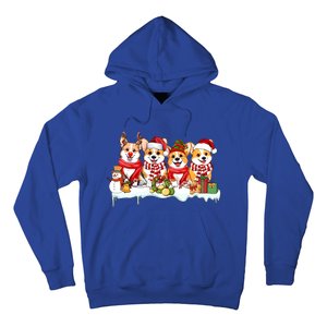 Funny Santa Corgi Christmas Corgi Dog Lover Corgi Mom Xmas Gift Hoodie