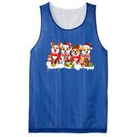 Funny Santa Corgi Christmas Corgi Dog Lover Corgi Mom Xmas Gift Mesh Reversible Basketball Jersey Tank