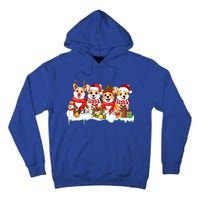 Funny Santa Corgi Christmas Corgi Dog Lover Corgi Mom Xmas Gift Tall Hoodie