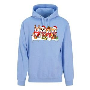 Funny Santa Corgi Christmas Corgi Dog Lover Corgi Mom Xmas Gift Unisex Surf Hoodie