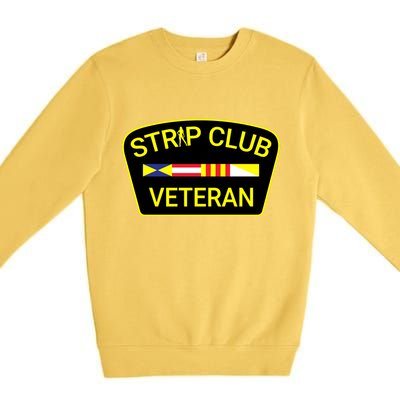 Funny Strip Club Veteran Premium Crewneck Sweatshirt