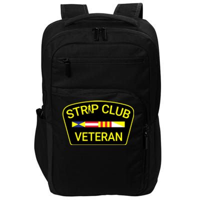 Funny Strip Club Veteran Impact Tech Backpack