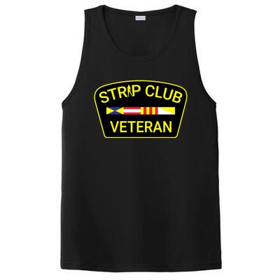 Funny Strip Club Veteran PosiCharge Competitor Tank