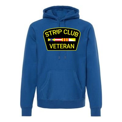 Funny Strip Club Veteran Premium Hoodie