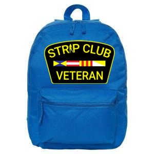 Funny Strip Club Veteran 16 in Basic Backpack