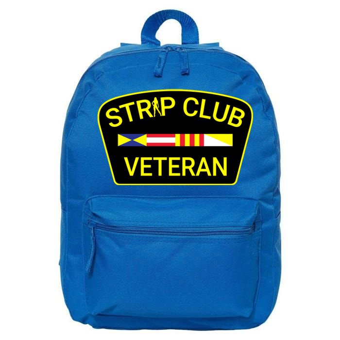 Funny Strip Club Veteran 16 in Basic Backpack