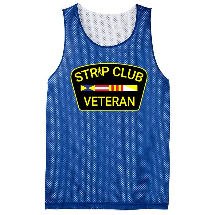 Funny Strip Club Veteran Mesh Reversible Basketball Jersey Tank