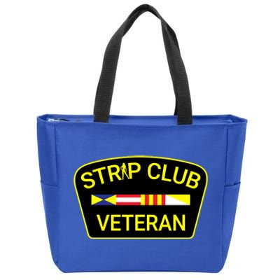 Funny Strip Club Veteran Zip Tote Bag