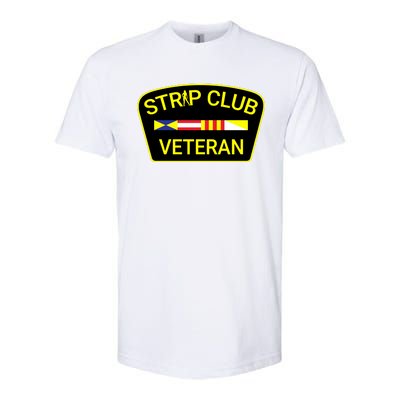 Funny Strip Club Veteran Softstyle® CVC T-Shirt